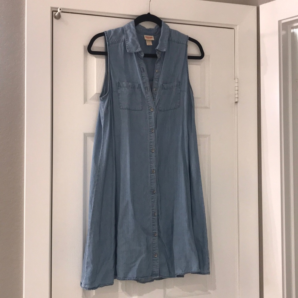 Jean shift dress